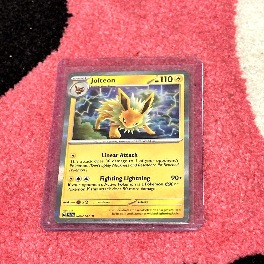 Jolteon #29 – Pokémon Prismatic Evolutions – As Pictured